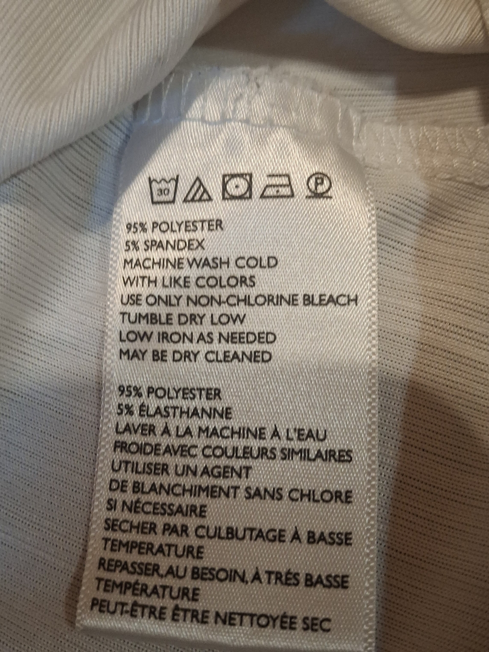 Lightweight White Ribbed V-Neck Racerback Tank - Picture 6 of 9